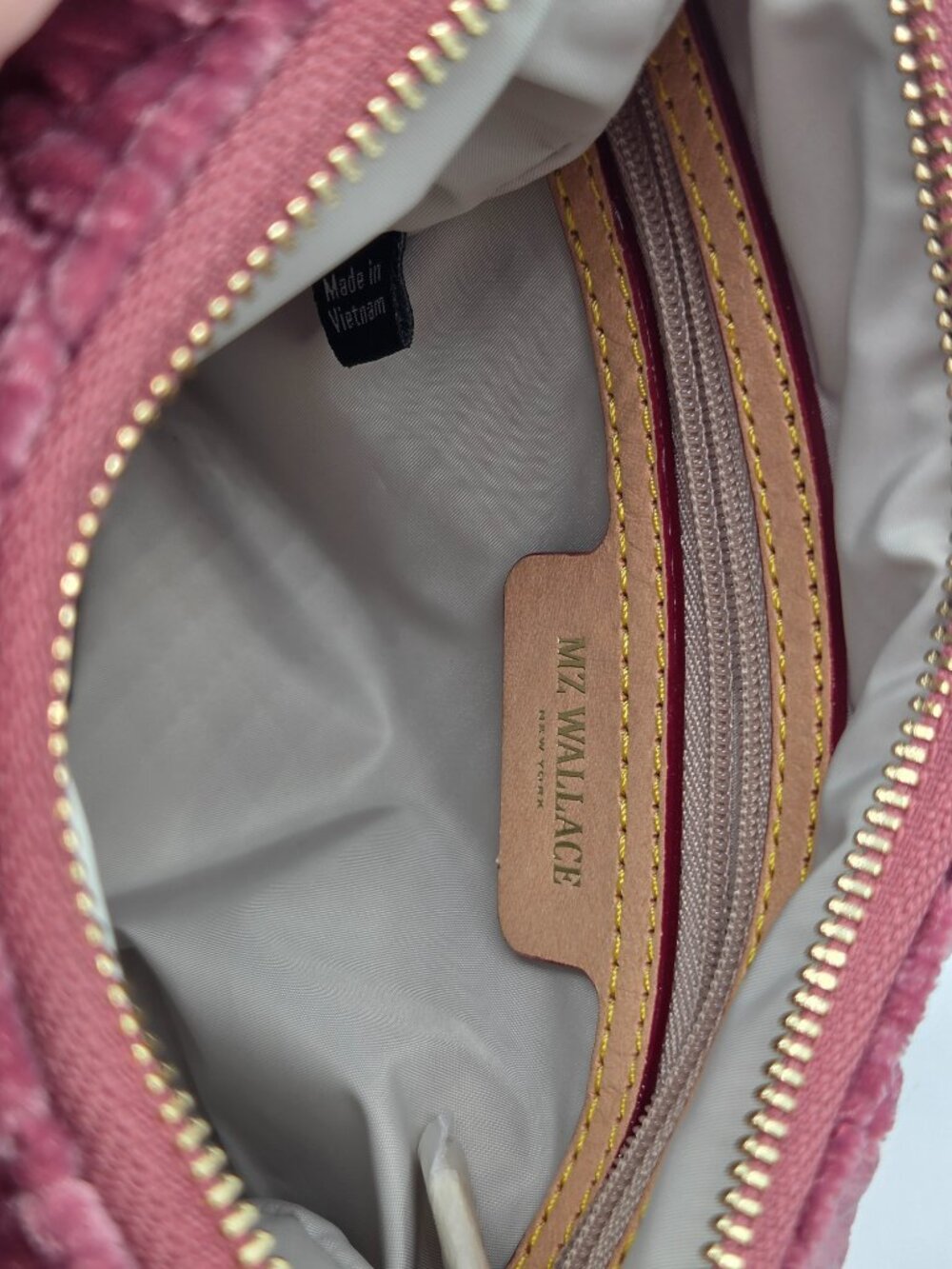 MZ Wallace Velvet Crossbody Bag | Petal Velvet | New With Tags - Picture 8 of 10
